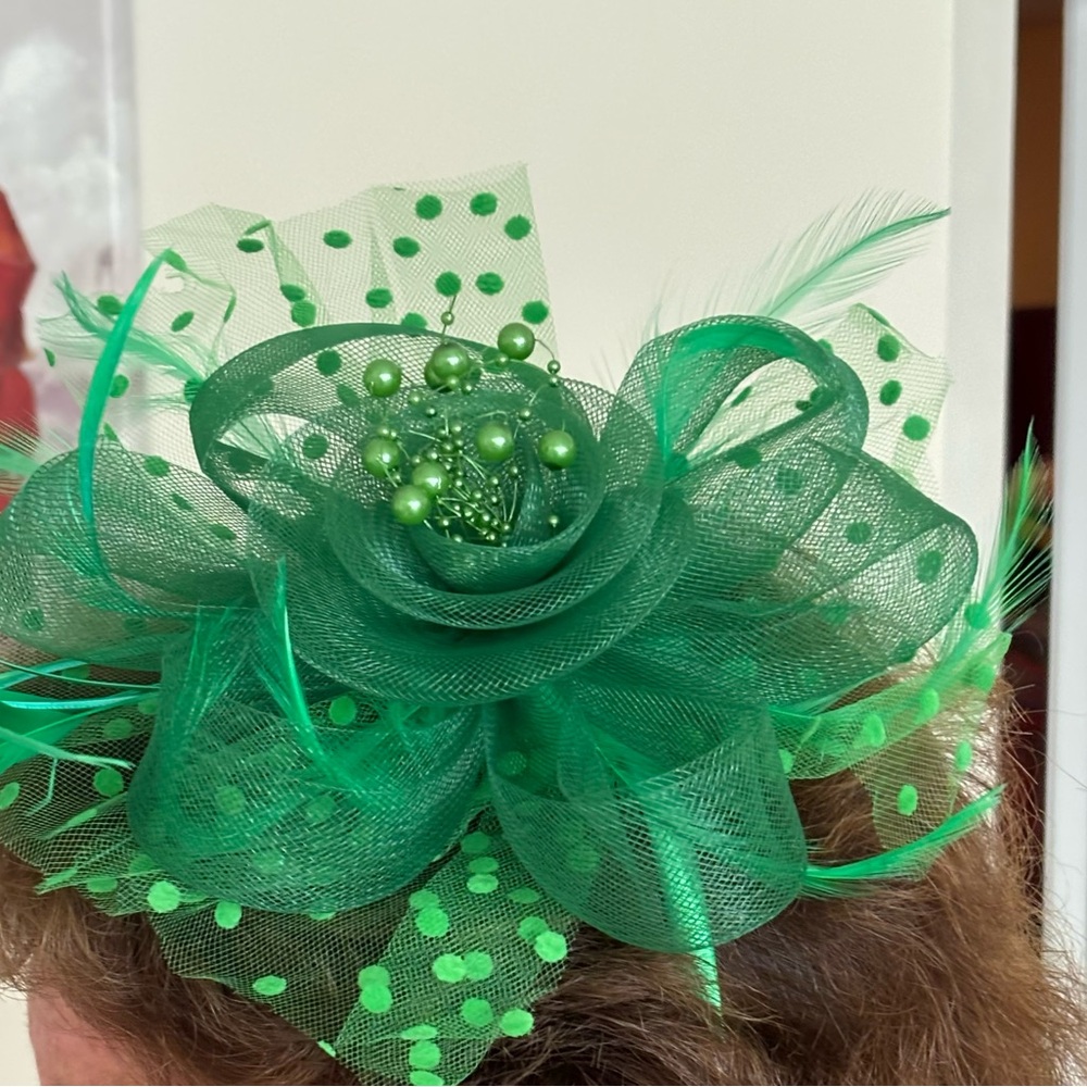 Elegant Green Fascinator Hat